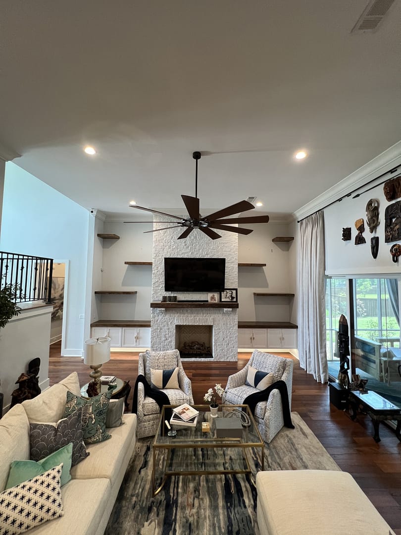 Living room built-ins
